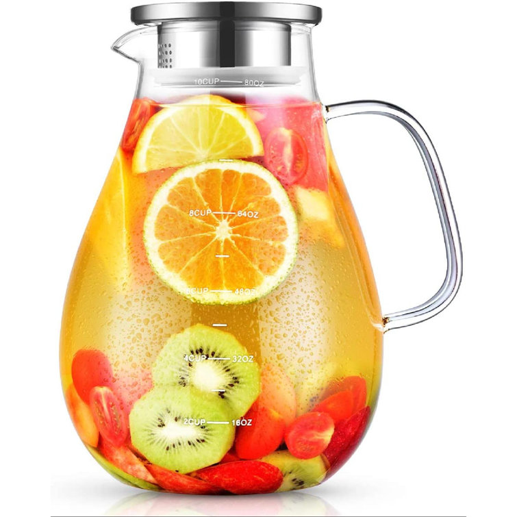glass pitcher with airtight lid